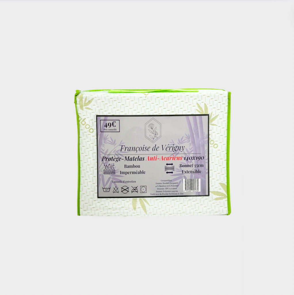 Protège-Matelas Bambou Imperméable – linge professionnel Hospitex