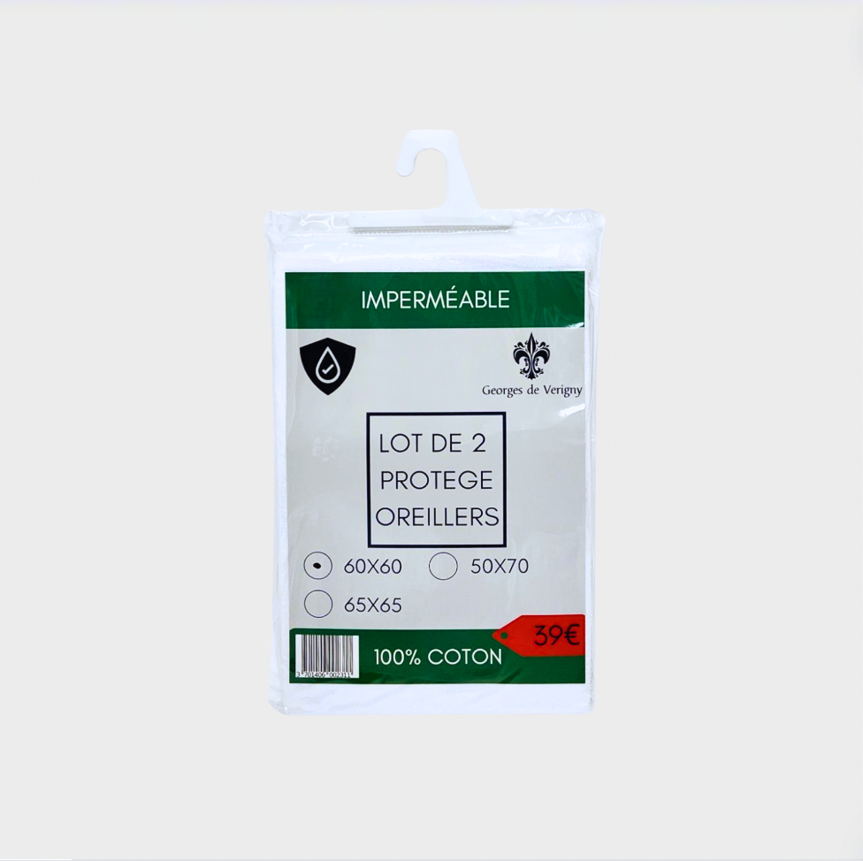 Protège-Taie d'Oreiller Imperméable